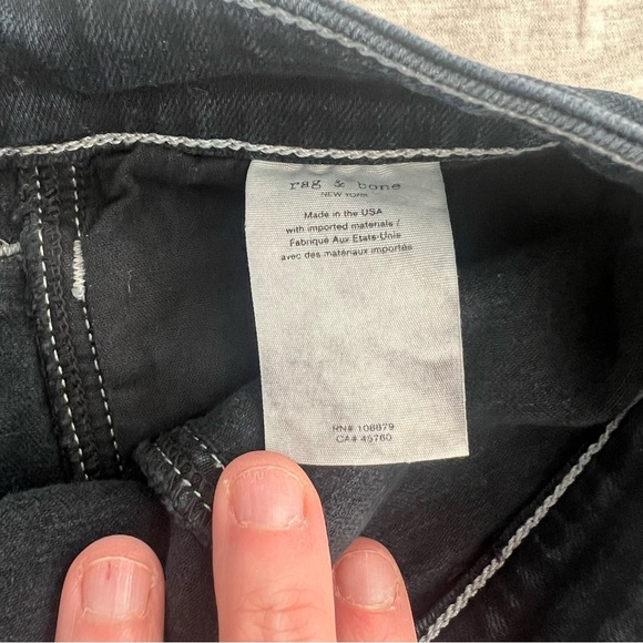 Rag & Bone Cate Mid-Rise Flare Slim Fit Blackbird Wash Jeans Woman’s Size 27 - Picture 10 of 10